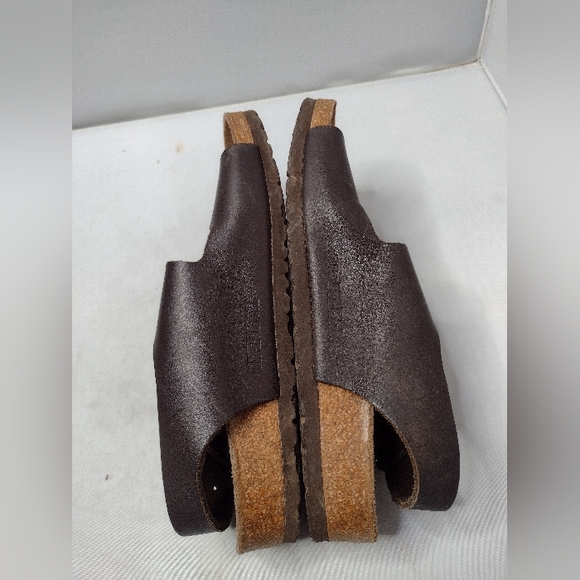 Birkenstock Unisex Milano Leather Dark Brown Sandals 39 Comfort Sling Back LL - Picture 7 of 8